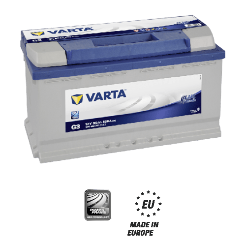 Batterie Auto 12v 95ah Varta Blue Dynamic G3 Battery Center