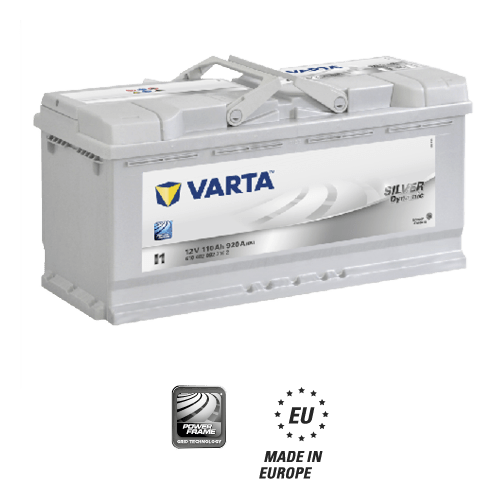 Batterie auto Varta Silver Dynamic I1 12v 110ah - Battery Center