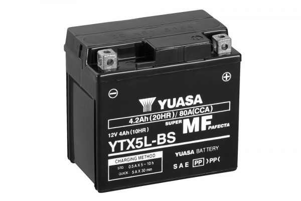 YUASA-Batterie-Moto-Yuasa-AGM-(Cartouche-d'acide-fournie)-12v-4ah-YTX5LBS